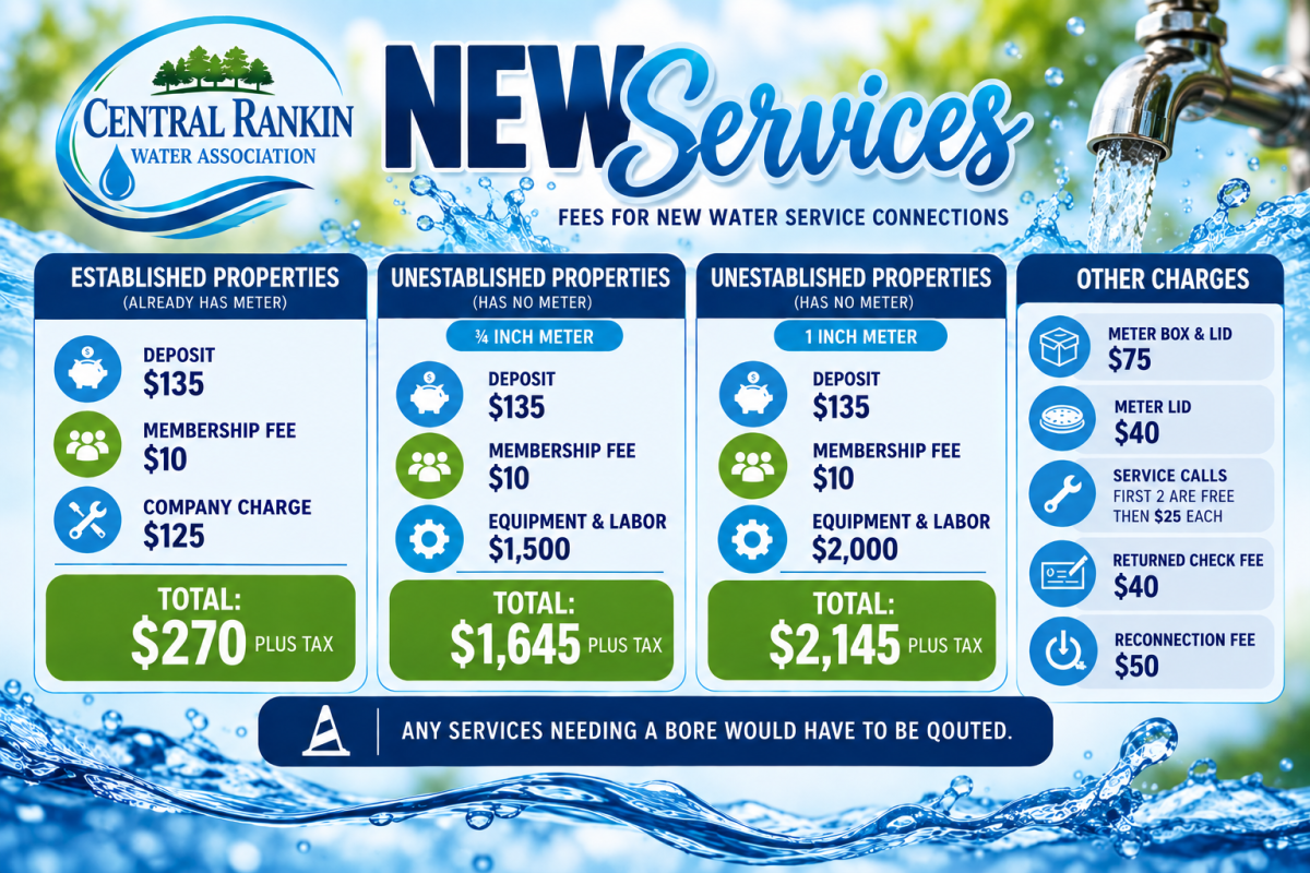 NEW SERVICE PRICES UPDATE